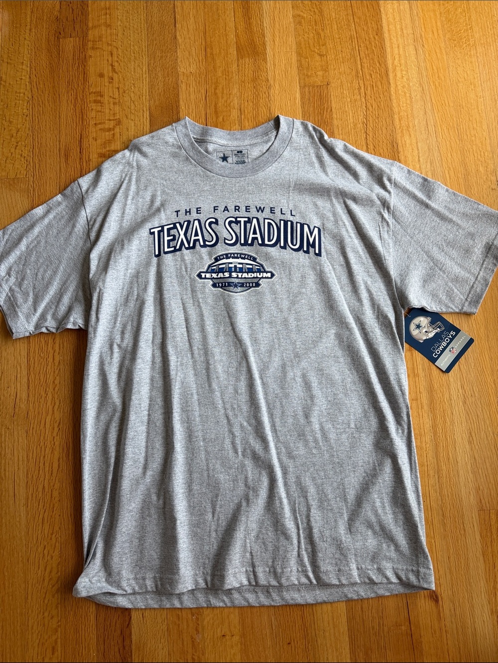 Texas Stadium Farewell Graphic Tee - Gray